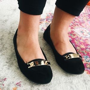 American Eagle Flats (Black w/ Gold Accent)